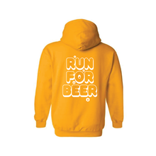 Load image into Gallery viewer, RUN FOR BEER YELLOW HOODIE