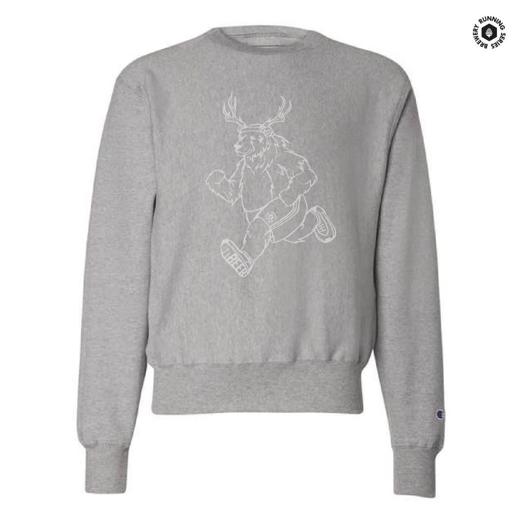 Run for Beer Deer Champion Reverse Weave Crew